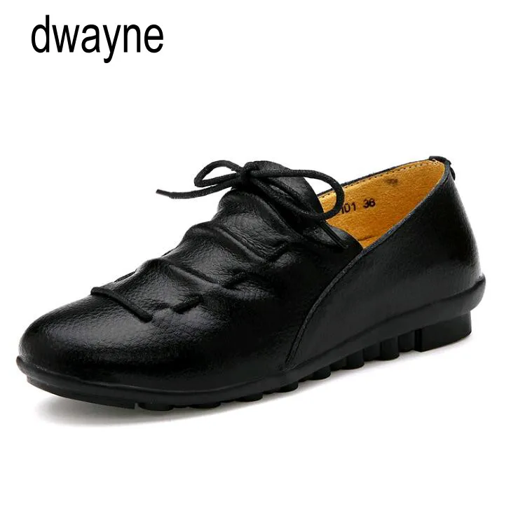 

Women shoes new arrival spring lace-up pleated genuine leather flats shoes woman rubber party female shoes tenis feminino hjm