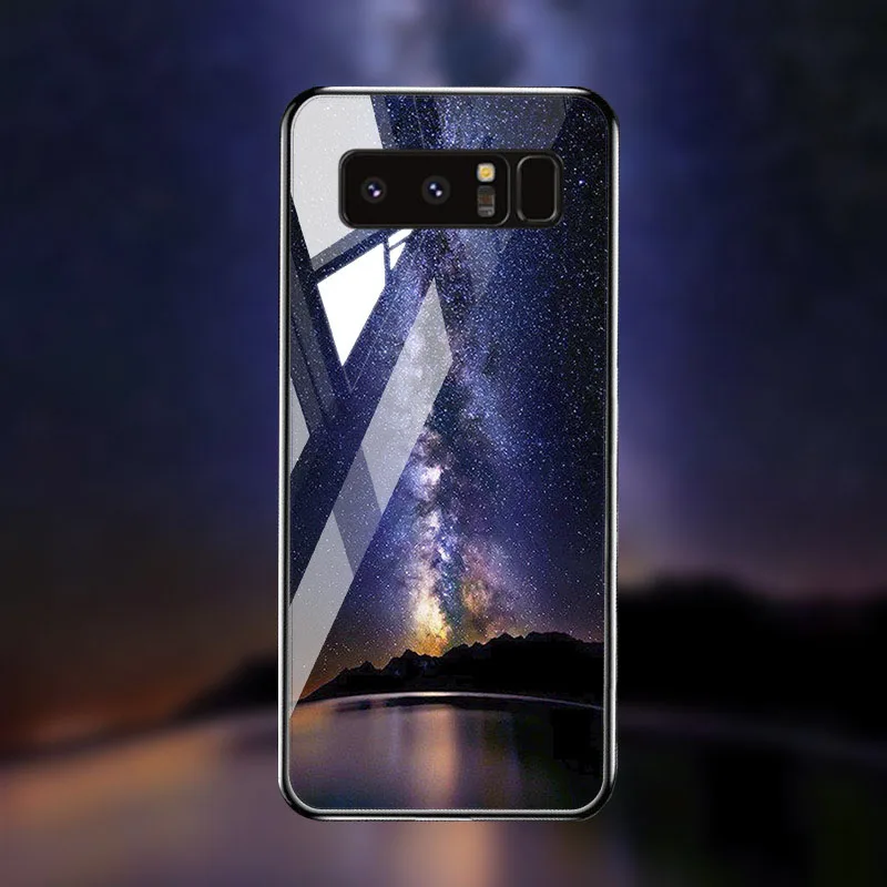 M042 Чехол из закаленного стекла для samsung Galaxy Note 8 10 чехол s Star Space samsung S10 S8 S9 Plus S10e Lite J2 Core Prime Чехлы бампер - Цвет: M042