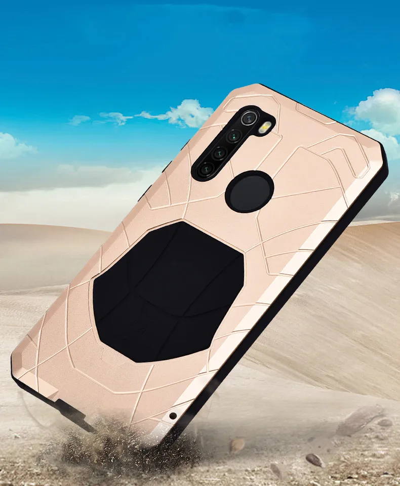IMATCH для Xiaomi Redmi Note 8 Pro Чехол для Телефона Жесткий Алюминиевый металлический протектор Полный Чехол Броня сверхпрочный противоударный