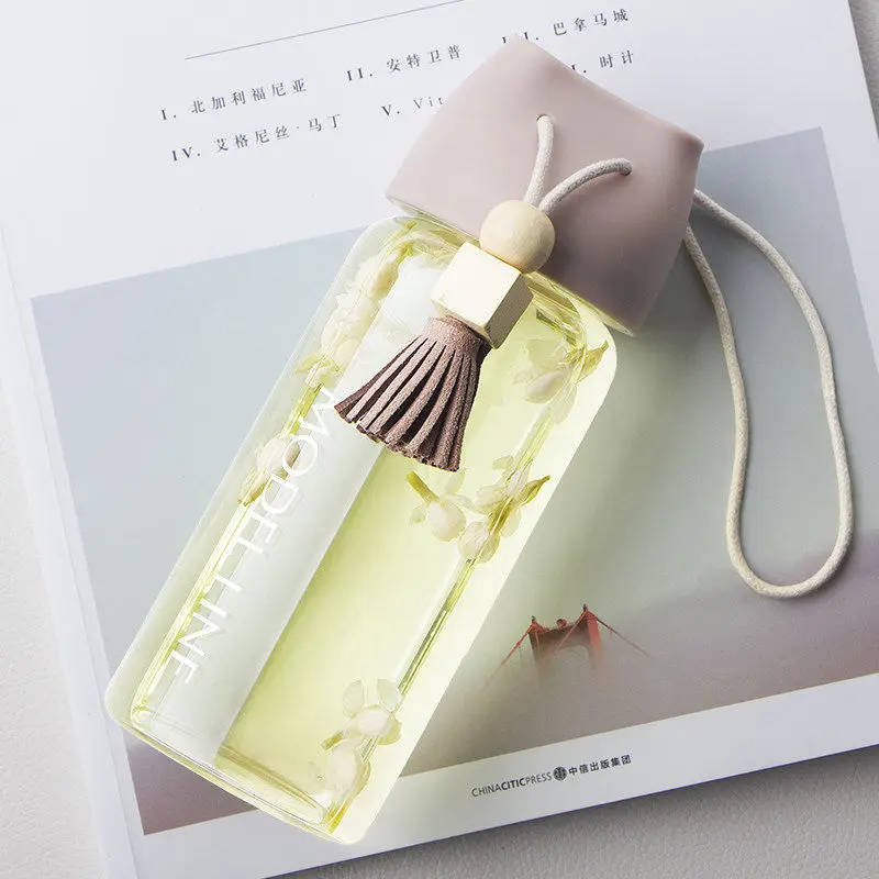 Стеклянная чашка с бахромой для женщин и студентов высокотемпературная чая