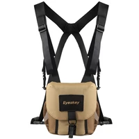 eyeskey universal binocular bagcase with harness durable portable binoculars camera chest pack bag for hiking hunting