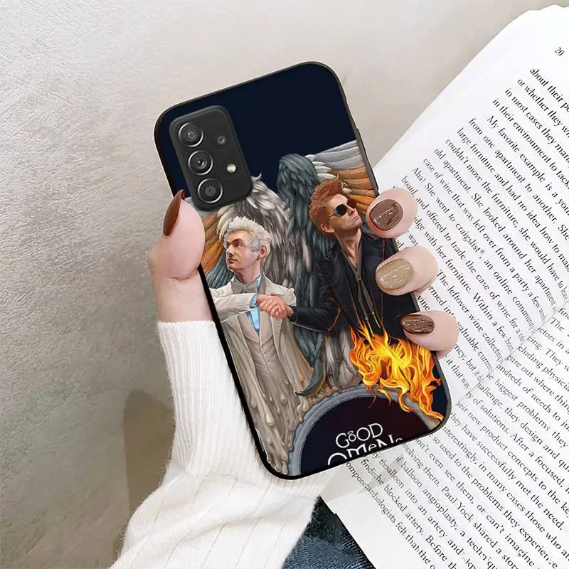 hot tv good o omens phone case for samsung galaxy a02 a12 a21 a22 a32 a41 a42 a51 a71 a72 shell free global shipping