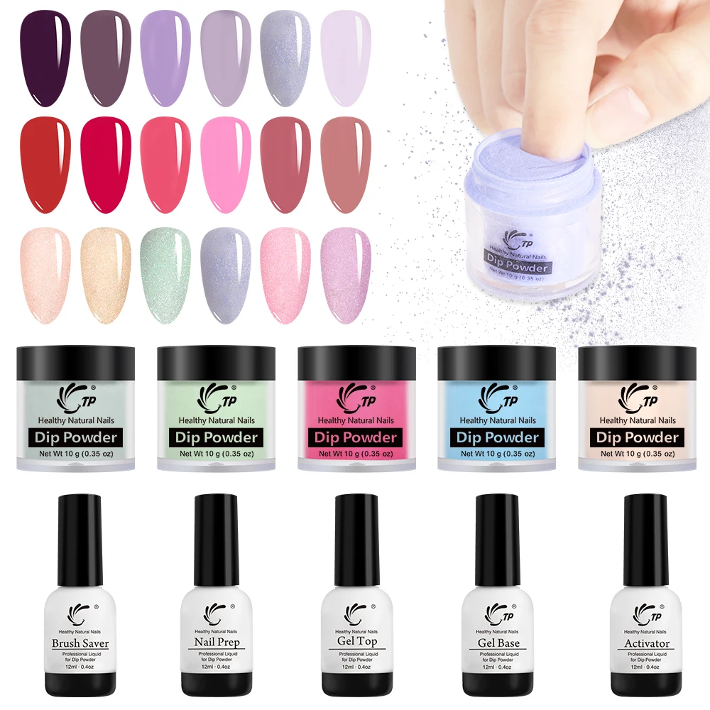 Полировочная пудра Dip для дизайна ногтей стойкие прозрачные красные блестки