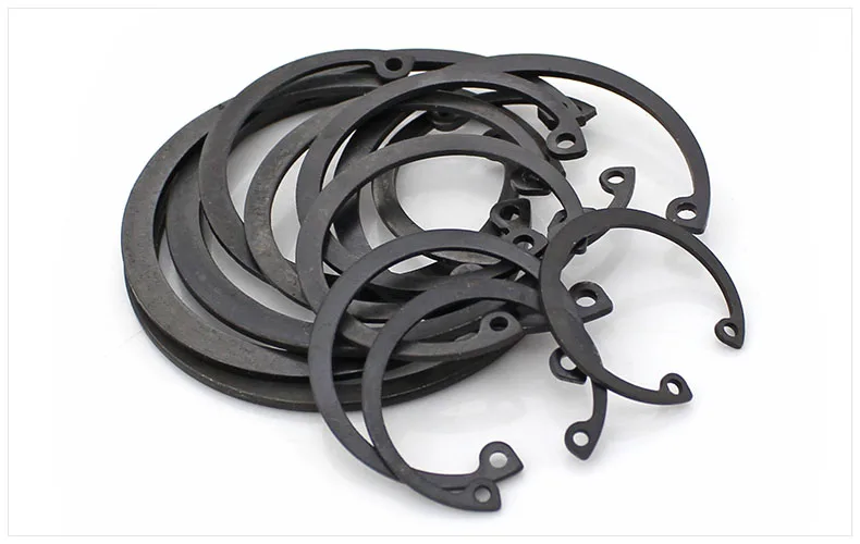 

Circlip For Hole The hole with the card reed Inner kaka reed C-type stop hole card hole with elastic bezel 65 manganese 2PCS