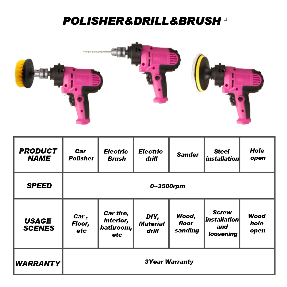 

Electric Car Polisher Machine 220V 500-3500rpm 600W Auto Polishing Machine Sander Polish Waxing Tools Car Accessories