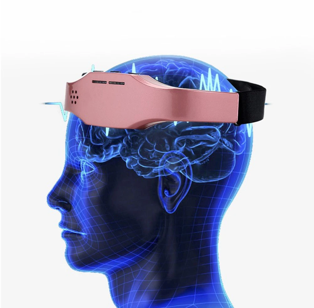 

Electric Head Massager Sleep Monitor Migraine Relief Massager Insomnia Therapy Release Stress Therapy Device