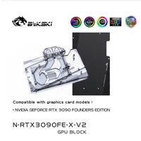 bykski pc water cooling gpu cooler video graphics card water block for nvidia geforce rtx3090 founder edition n rtx3090fe x v2