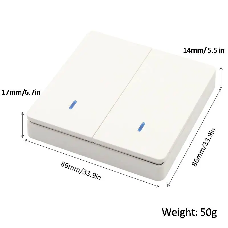 433 МГц беспроводная РЧ 86 настенная панель передатчик переключатель безопасности