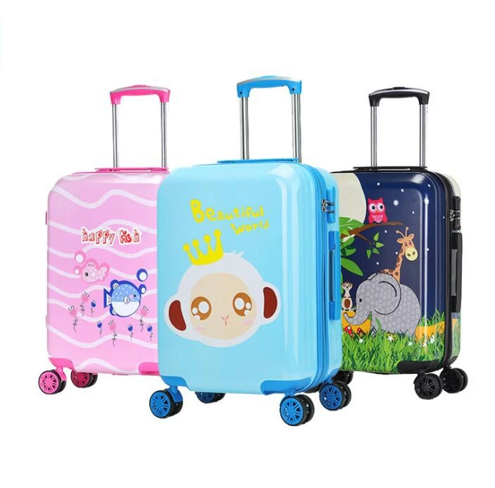 kids suitcase Spinner suitcase Children carry on Rolling luggage travel trolley bags for girl Wheeled baggage trolley bag boys