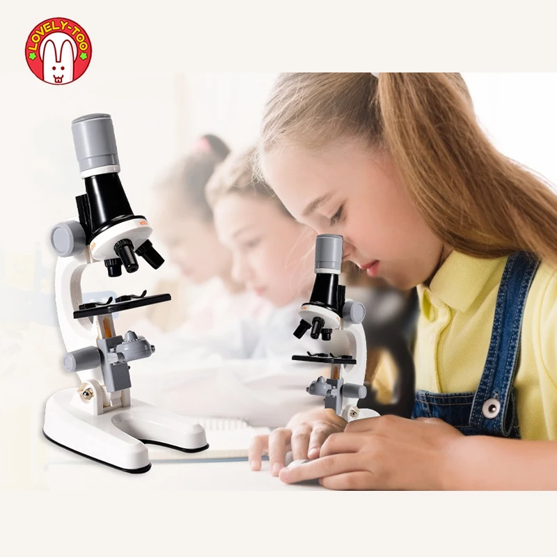 

Microscope Kit Lab LED 100X 400X 1200X Home School Science Educational Toy Refined Biological Microscope Kids Child Gifts Toys