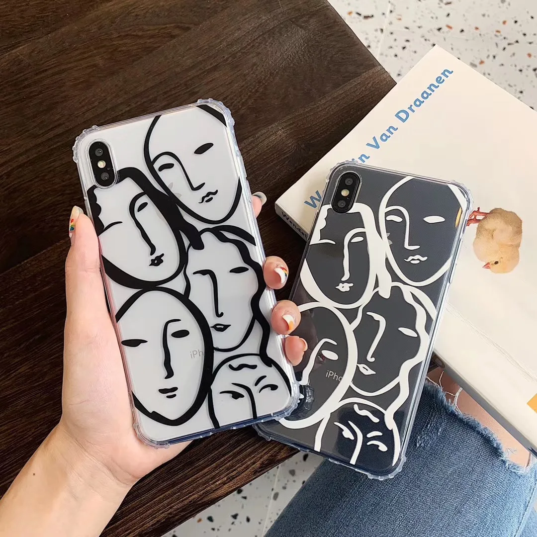 Новый простой и крутой чехол для телефона iPhone 11 pro MAX Xs Xr X 6 6s 7 8 plus Мягкий из ТПУ |