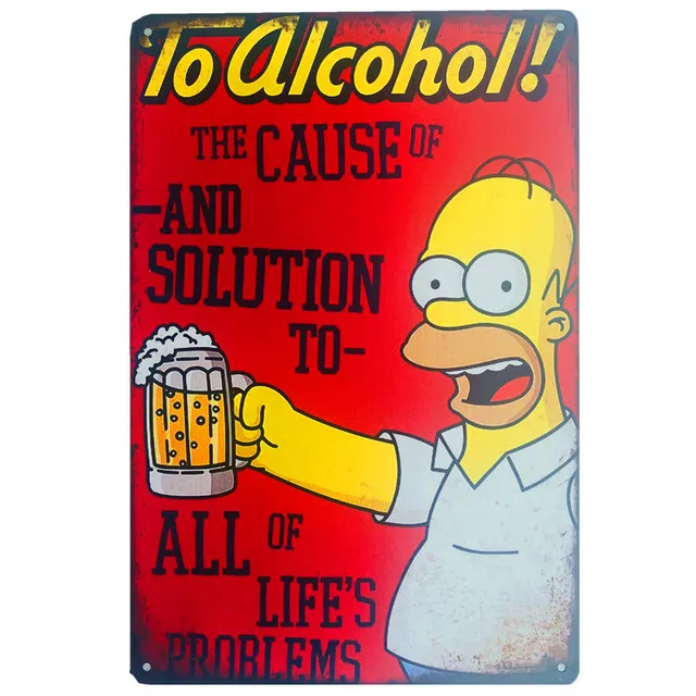 

Retro Love Beer Metal Plaque Tin Sign Vintage To Alcohol Drink Menu Tin Poster Wall Art Plate for Pub Bar Club Home Decoration