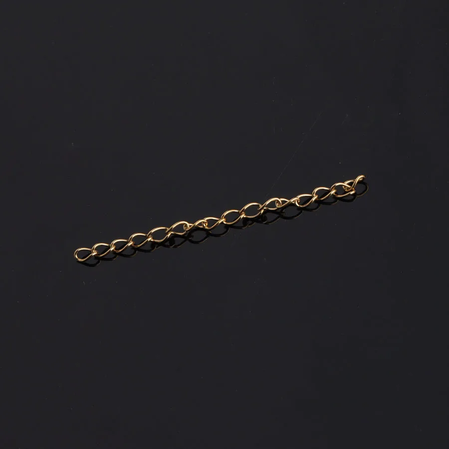 Цепочки из нержавеющей стали 316L золотистые серебристые розовые 5 см