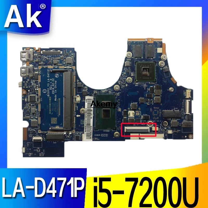 МБ 5B20M14177 для lenovo 710-14ISK Материнская плата ноутбука BYUY2_Y3 LA-D471P SR2ZU I5-7200U N16S-GTR-S-A2 DDR4 100%