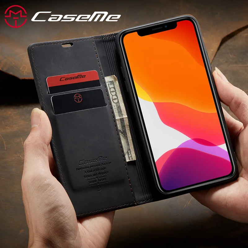 Роскошный Магнитный чехол-кошелек для Iphone 7 8 Plus 13Pro 13 12 Mini 11 Pro X XS Max XR откидной