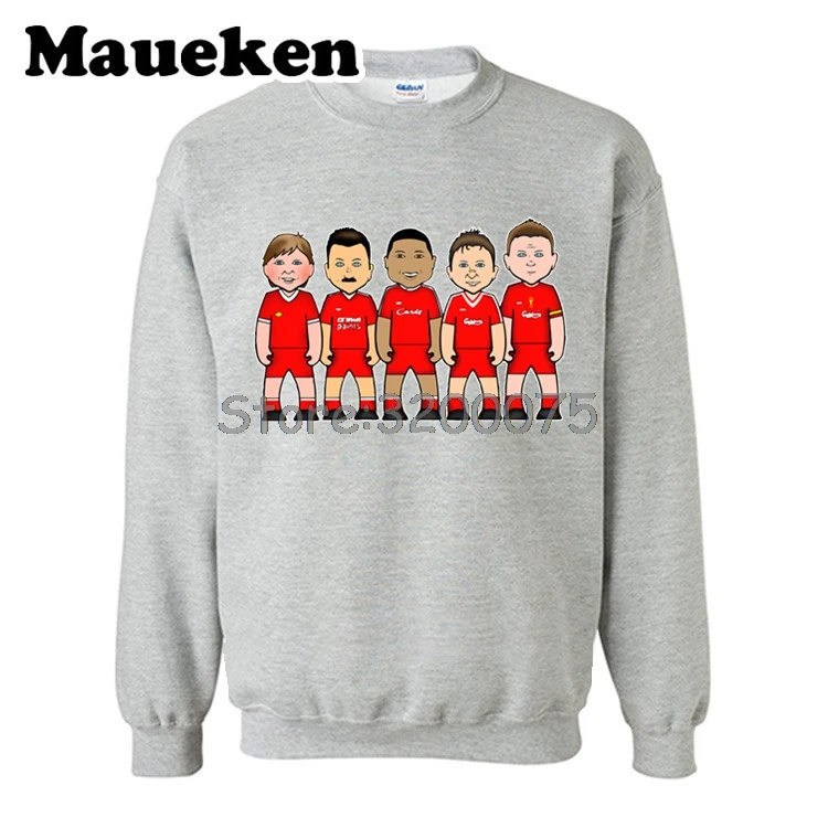 Мужские толстовки Ливерпуль легенды король Кенни Далглиш Ян Раш Стивен геррард