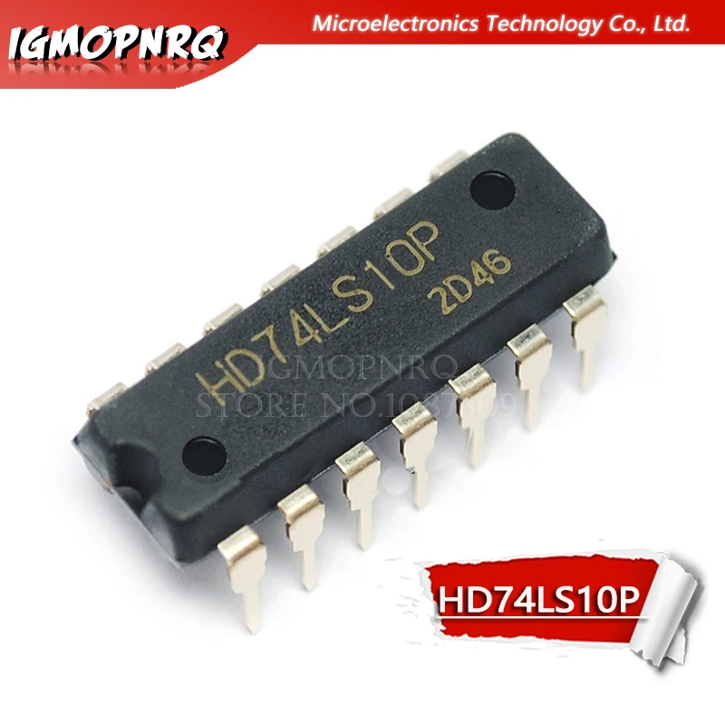 10PCS HD74LS10P DIP14 HD74LS10 DIP SN74LS10N 74LS10 new and original IC | Integrated Circuits