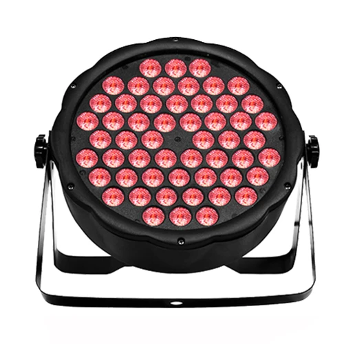 led par 54x3w RGB Led par can 54x3 Вт диско-светильник RGB светодиодный сценический светильник вечерние светильник s DMX-512 для dj Рождественский звук активный светодиодный плоский par dj светильник - Цвет: led par 54x3w RGB