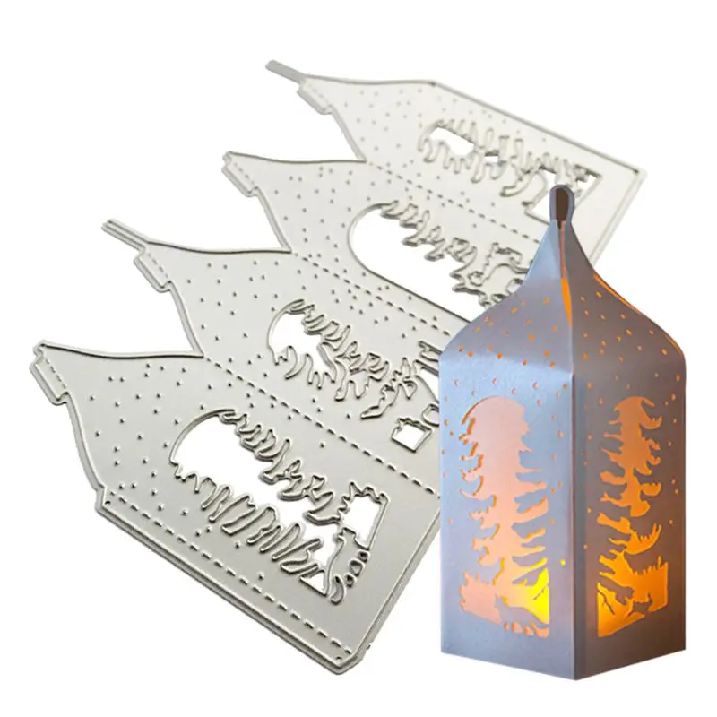 Металлические Вырубные штампы в виде рождественской елки трафарет для