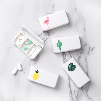 1pc portable mini pill case medicine boxes 3 grids travel home medical drugs container home holder cases storage box