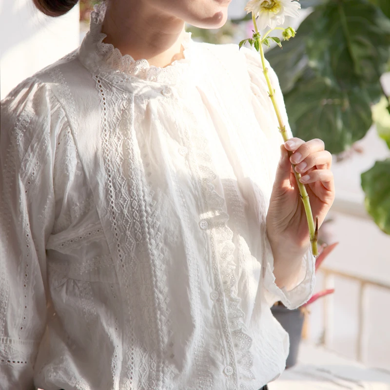 Одежда с гофрированным воротником на каждый день в готическом стиле вышивкой lolita