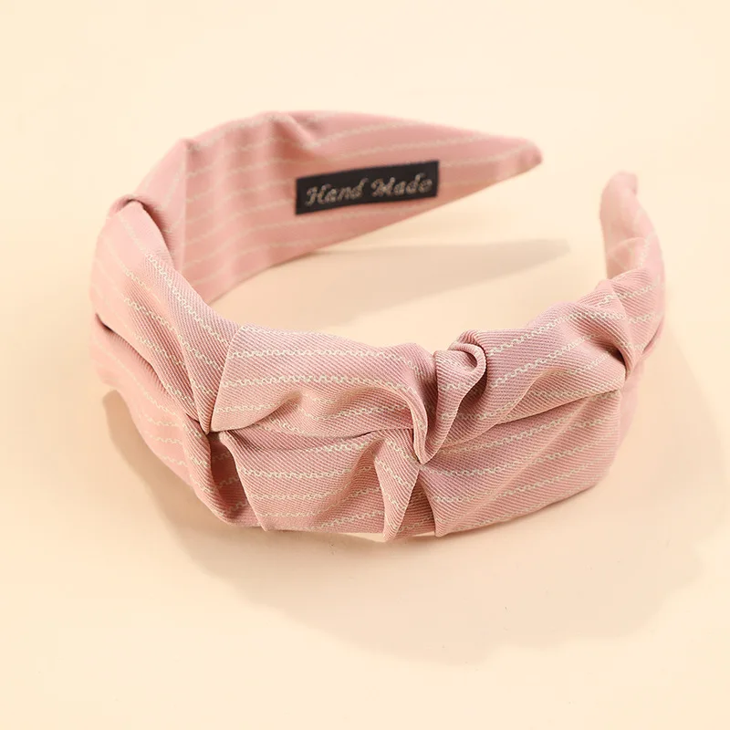 

2021 Basic women width stripe headband girl's headwear hair accessories