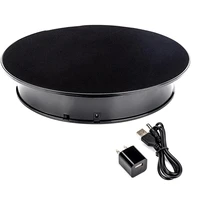untcent 30cm electric rotating display black velvet top turntable ideal jewelry model product photography display stand 5kg8kg