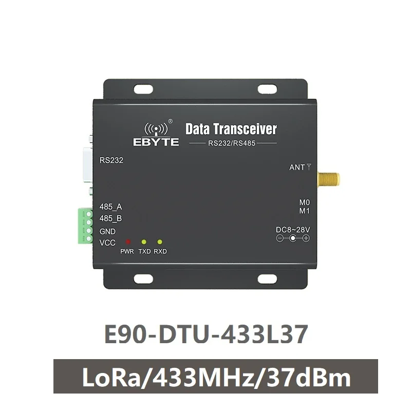 

E90-DTU-433L37 LoRa long Range RS232 RS485 433mhz 5W IoT uhf Wireless Transceiver Module Transmitter and Receiver