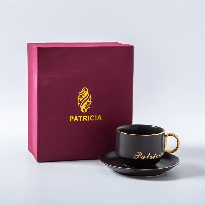 Европейская элегантная кофейные чашки блюдца наборы дома Керамика английский