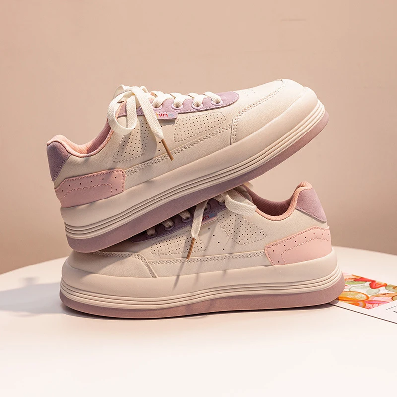 

Женская Вулканизированная Обувь На Шнуровке на плоской подошве, Женская Оригинальная Повседневная спортивная обувь, женская дышащая обувь...