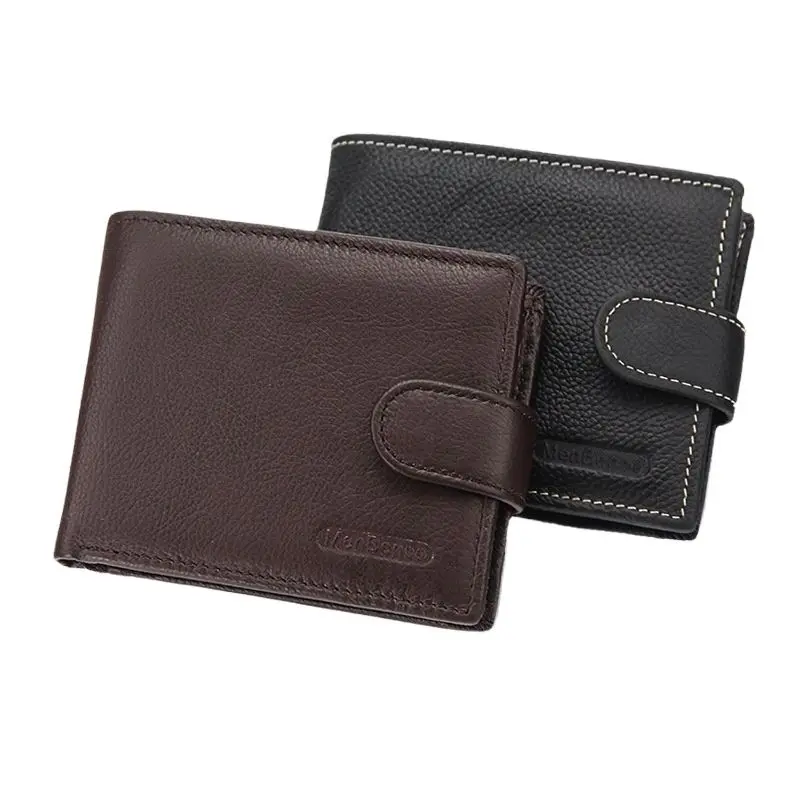 

Wallet Men's Short 2020 New Men's Leather Head Layer Leather Wallet Young Men's Bag