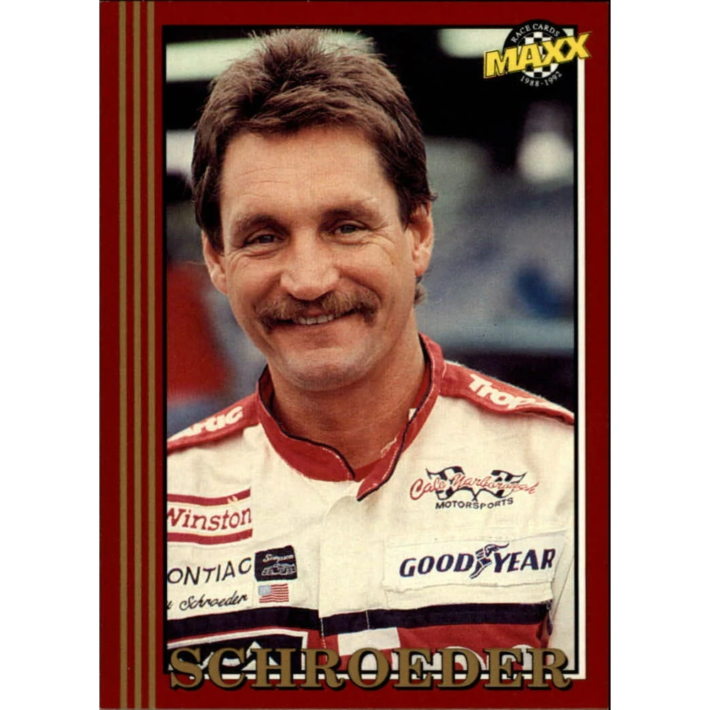 Maxx 1992 Коллекционная карточка Nascar №87 Dorsey Schroeder