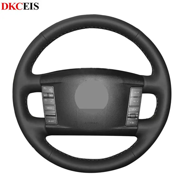 Сделай Сам сшитая вручную Черная мягкая искусственная кожа фотосессия для Volkswagen