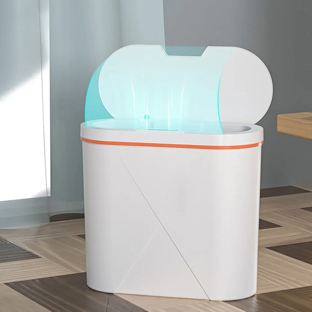 Creative smart sensor automatic trash can aromatherapy household kitchen bathroom cracked rechargeable trash can enlarge