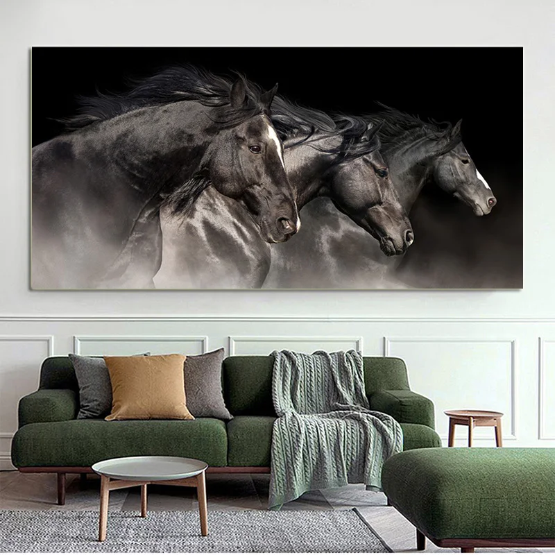 Бегущая лошадь животные Картина на холсте Печать постер картина маслом животное