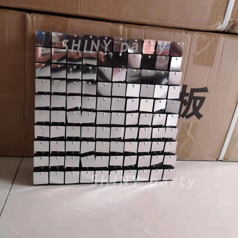 Золотистые Серебристые блестки 3D мерцающие настенная панель свадебный фон для