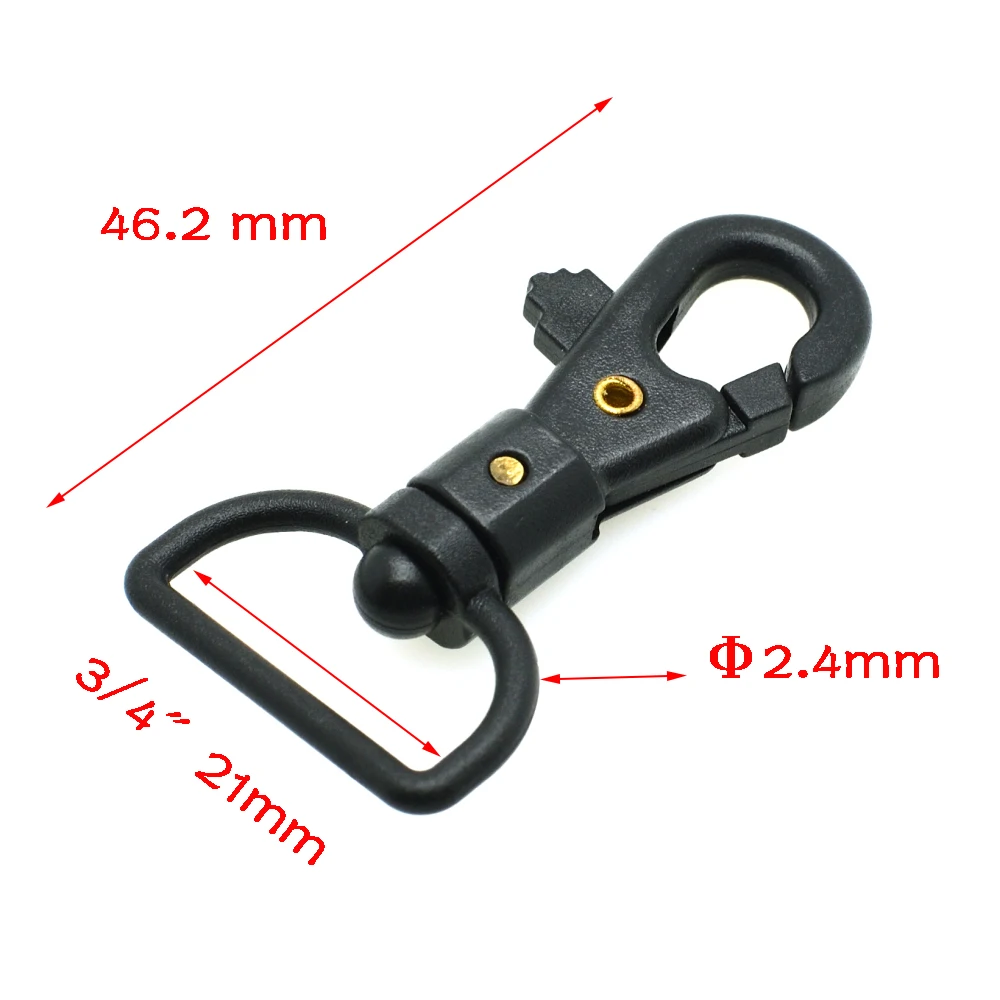 5pcs Plastic Lobster Clasp Swivel Trigger Snap Hooks for Bag Straps Keychain Ring Outdoor Backpack DIY Craft Accessories | Дом и сад