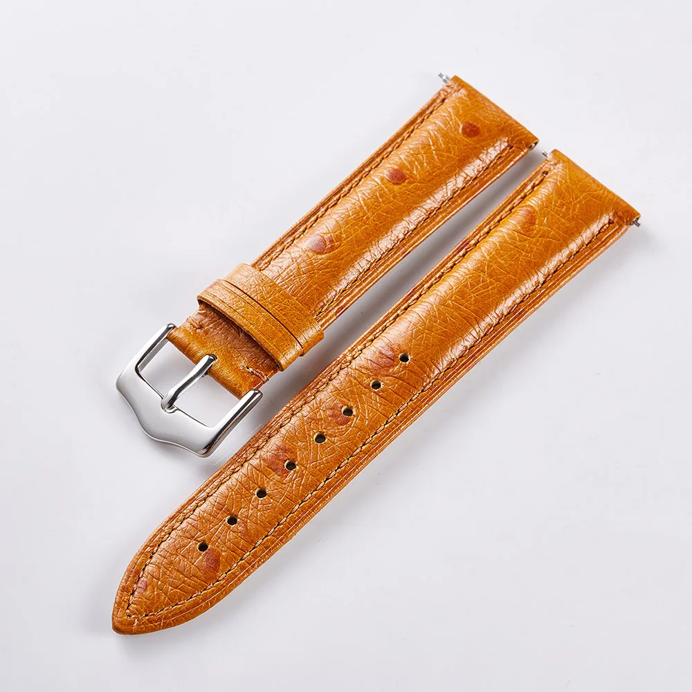 Ремешок из натуральной кожи страуса для смарт часов серии GT Gear мягкий кожаный