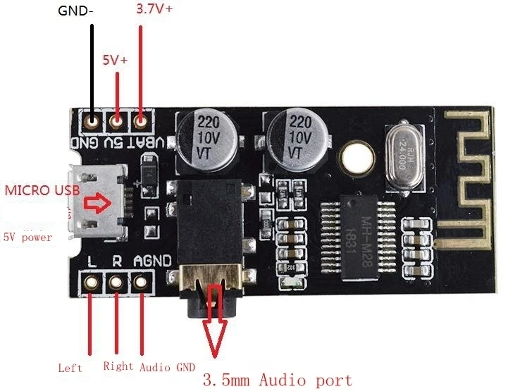 ShengYang MH-MX8 MP3 декодер плата Bluetooth 4,2 аудио модуль Verlustfreie стерео DIY ремонт Lautsprecher Hohe Fidelity HIFI
