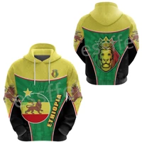 tessffel ethiopia county flag reggae africa native tribe lion retro harajuku tracksuit 3dprint menwomen funny casual hoodies y2