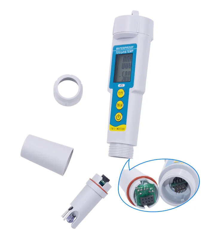 Yieryi Protable TDS/PH&ampTEMP 3 in 1 Digital Drinking Water quality Analyzer pH Monitor for Aquarium Acidometer Measurement Tool |