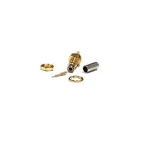 1pc smb male plug with nut rf coax convertor connector crimp rg316 rg174 lmr100 cable straight goldplated new wholesale