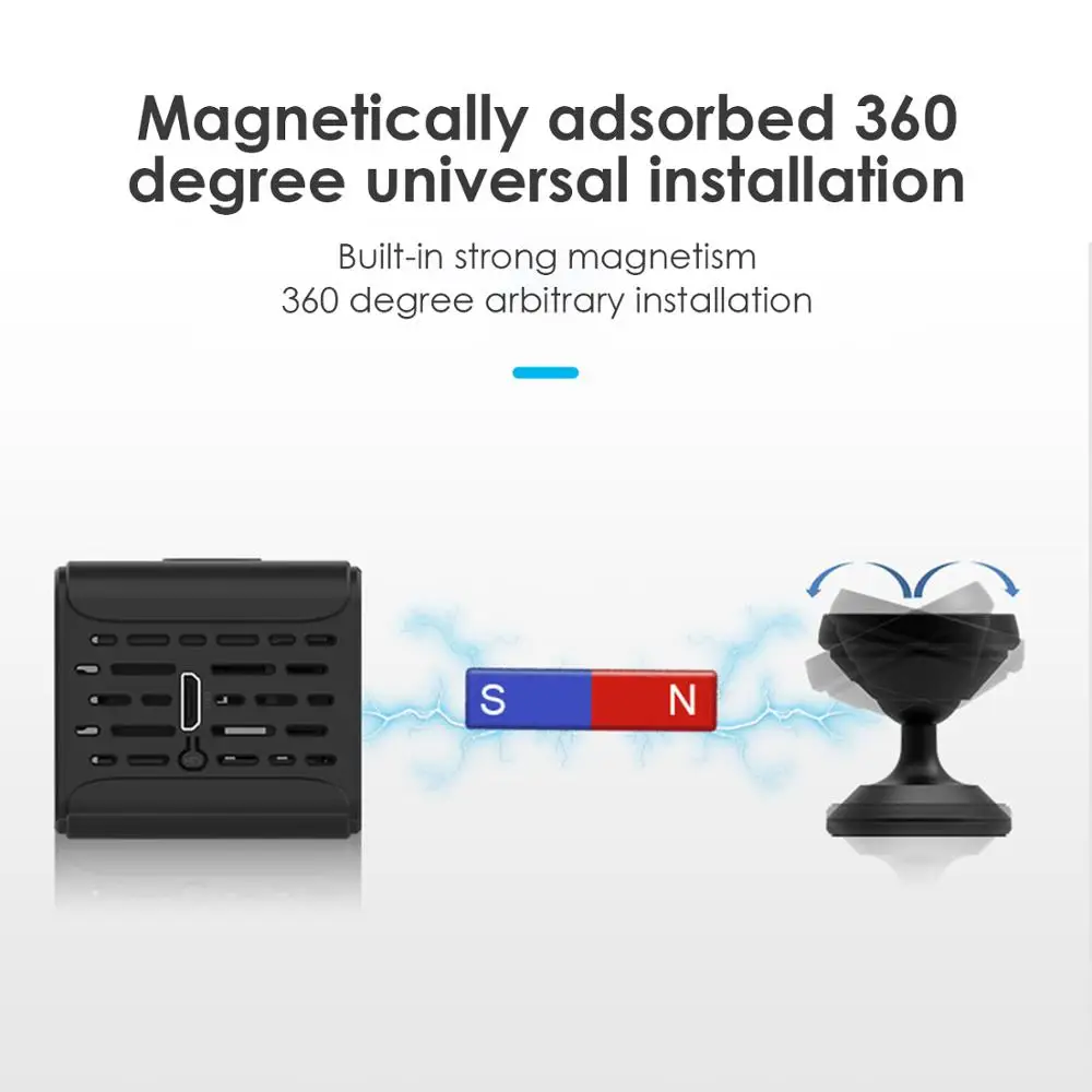 1080P Беспроводная камера наблюдения A12 мини домашняя безопасности WiFi ночное