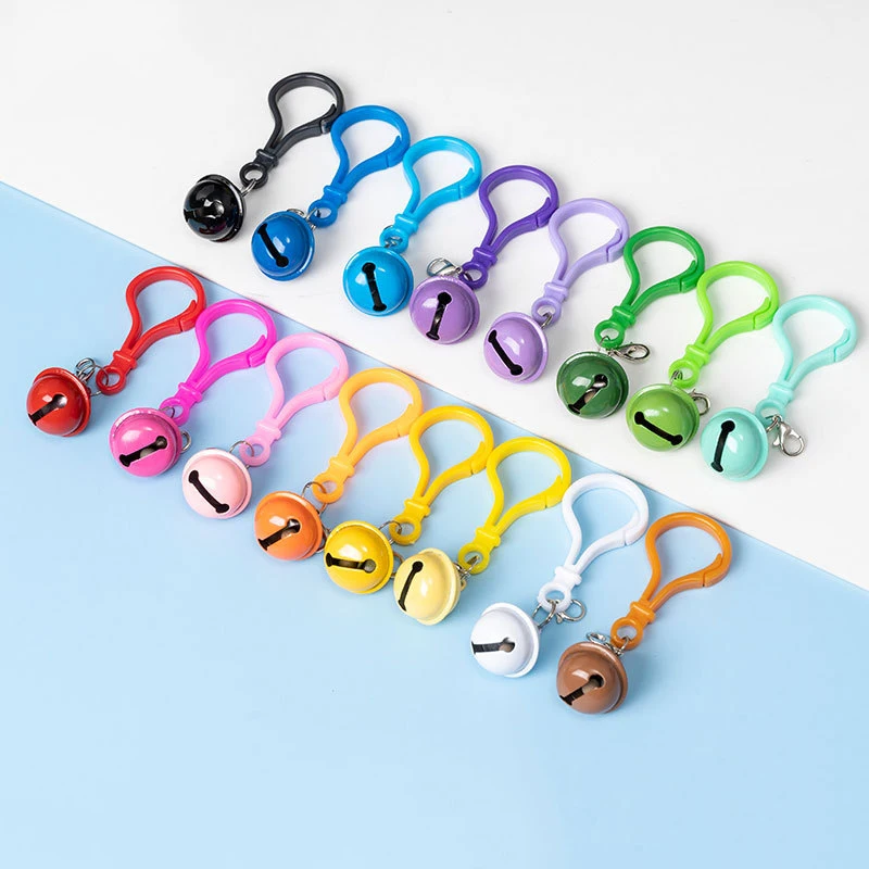 

10Pcs Colorful Lobster Clasp Bells Pendants for Dog/Cat Collar Necklace Diy Keychain Bag Clasp Hooks Jewelry Making Supplies