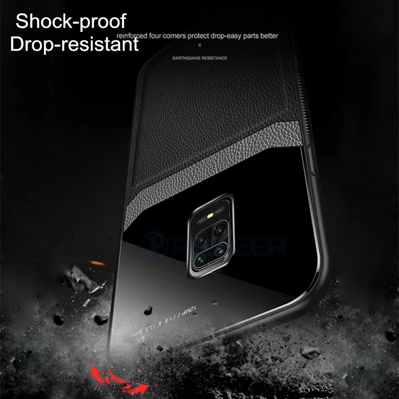Роскошный ударопрочный кожаный чехол для телефона Xiaomi Redmi Note 9 Pro MAX 9S 8T 9T Mi 10 CC9 8 Lite 2