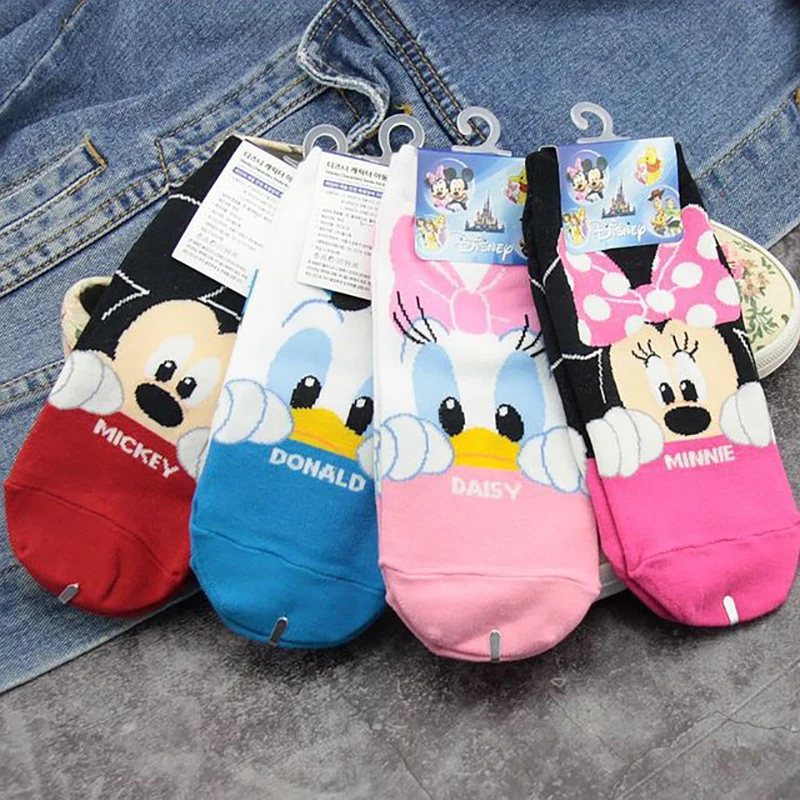Детские носки с героями Диснея Микки и Минни милые детские хлопковые мелким ртом