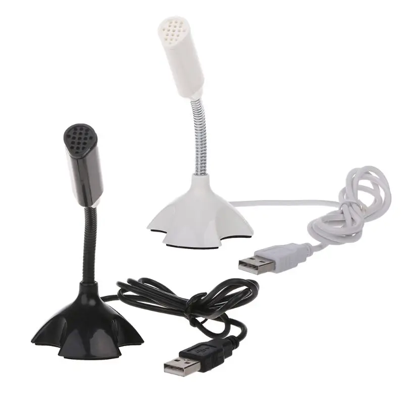 

High Quality USB Microphone Studio Speech Chatting Singing KTV Mic With Holder For PC Laptop Microphone