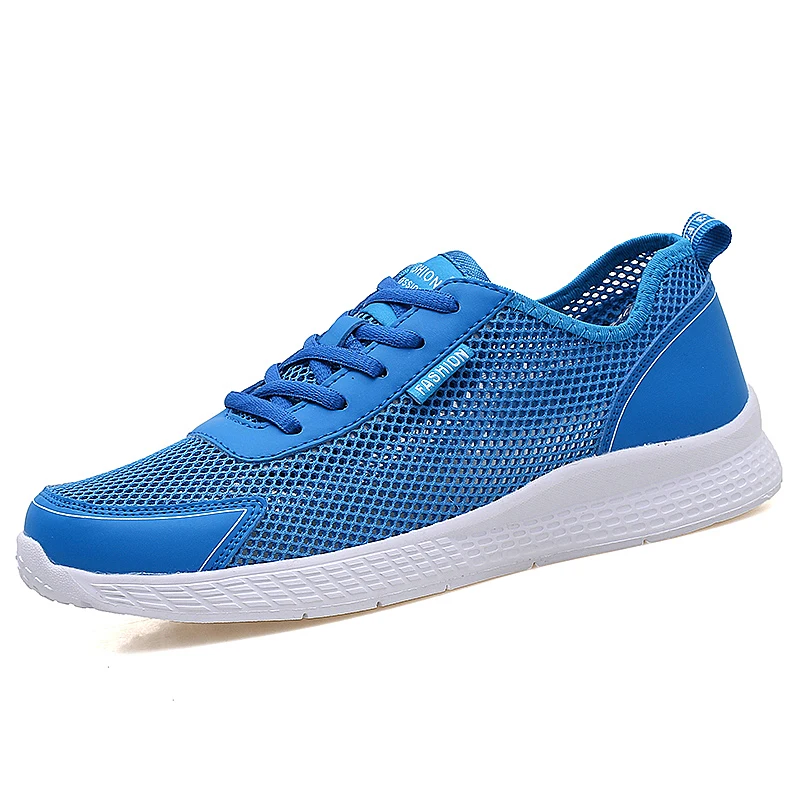 Summer Men Mesh Shoes Casual Men's Lightweight Breathable Sports Flat for Fashion Sneakers Big Plus Size 38-48 |