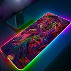 Игровой коврик для мыши с RGB-подсветкой и подсветкой