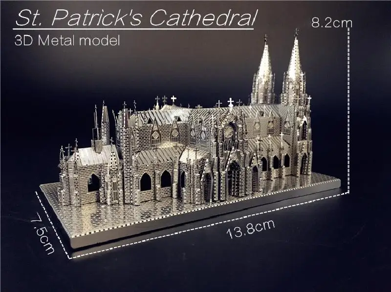 Модель Nanyuan 3d пазл для взрослых и детей металлическая сборка модель собора